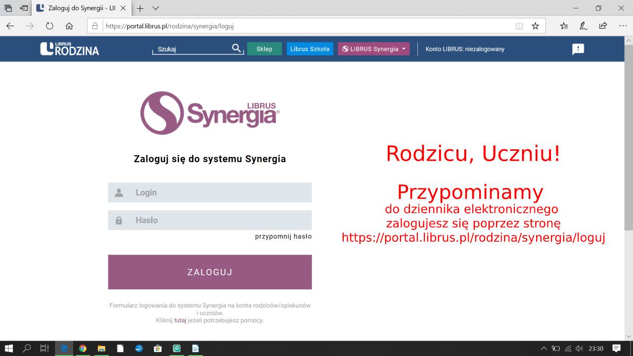 Librus Synergia – Logowanie Do Dziennika Elektronicznego. | Zespół ...